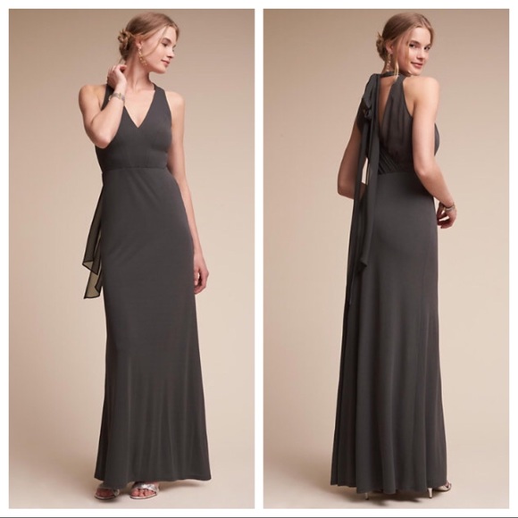 Anthropologie Dresses & Skirts - NWOT {BHLDN} Anthropologie steel gray maxi dress